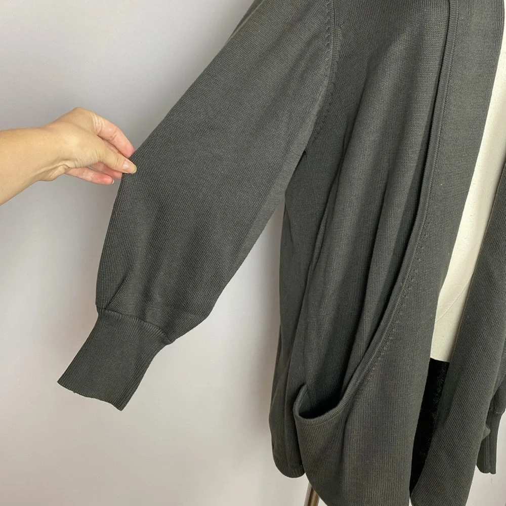 Vintage Sideffects Open Front Cardigan With Large… - image 6